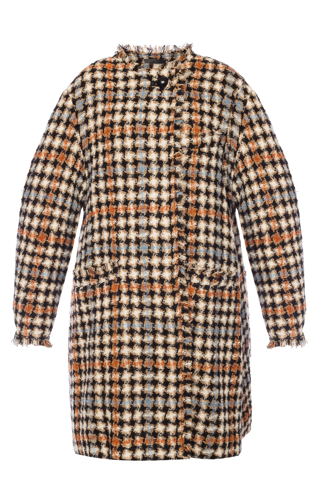 コート ISABEL MARANT Khaki Checked Wool Coat MA0019FB B3D04E KAEC Gabriel Checked Coat in Khaki/Ecru | Shop Ann Mashburn